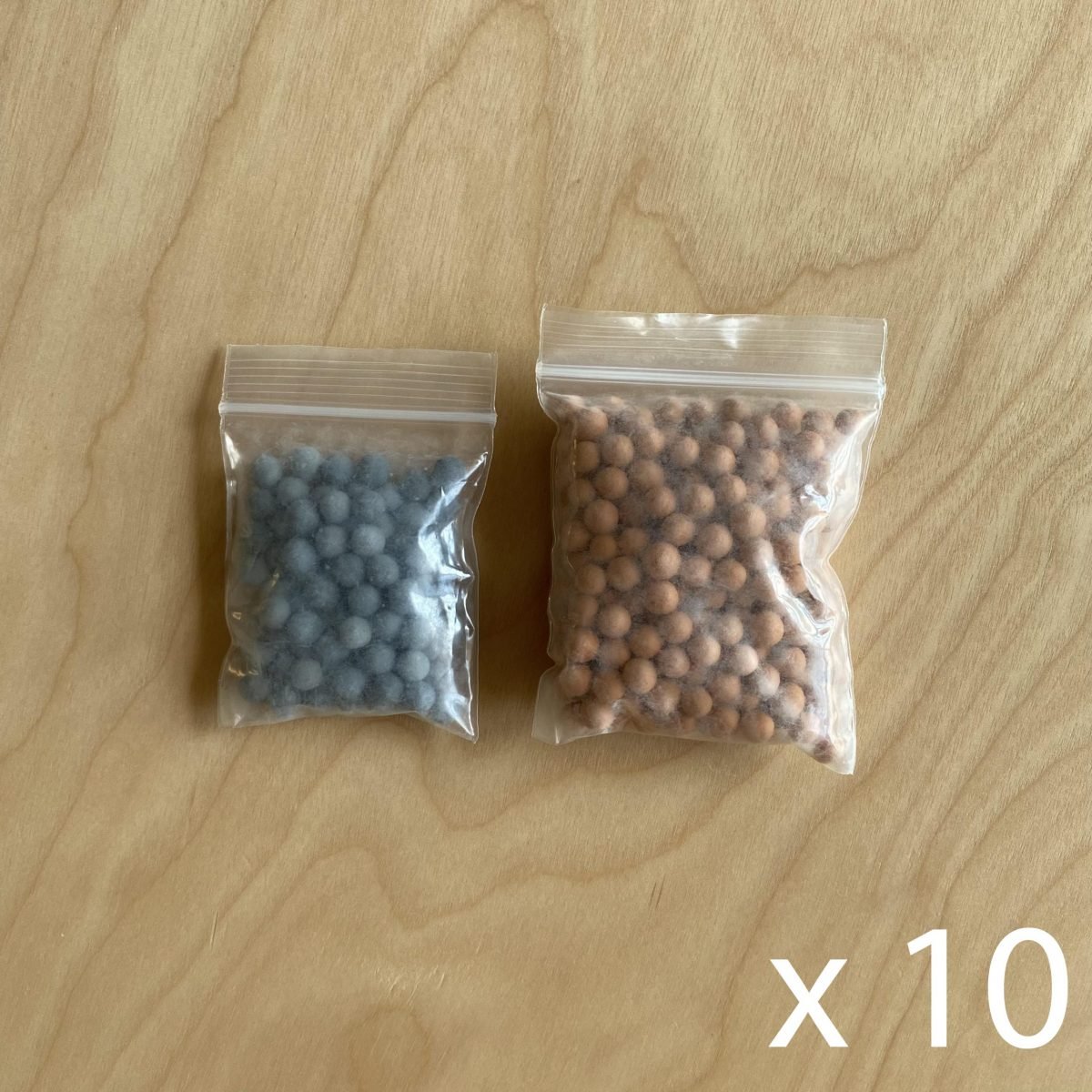 Bundle of 10 ionic mineral balls (10% off)